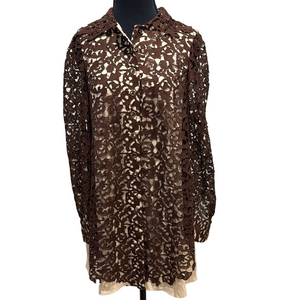 Free People Cream Textured oversized jacket coat size 0